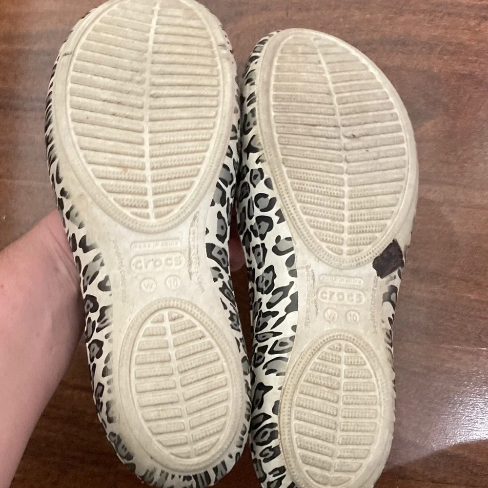 Crocs Leopard Print Women's Flats 10W